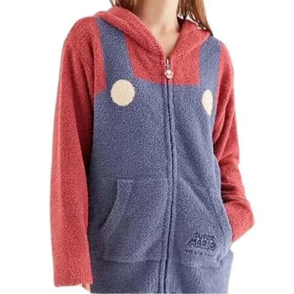 Super Mario meets Gelato Pique limited edition zip-up hoodie pj sweatshirt soft - Picture 1 of 7